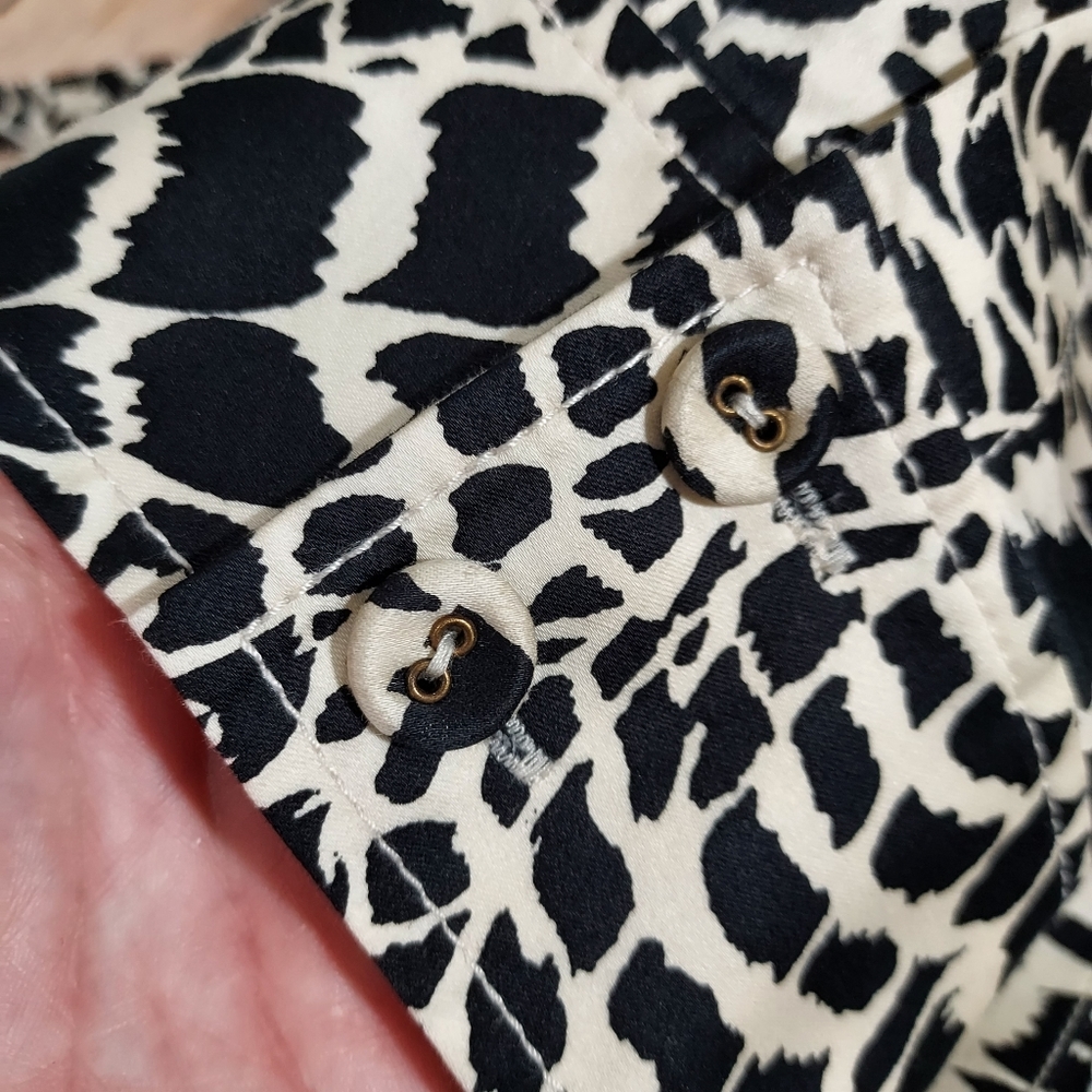 St. John Sport animal print belted shirt dress M - Picture 7 of 14
